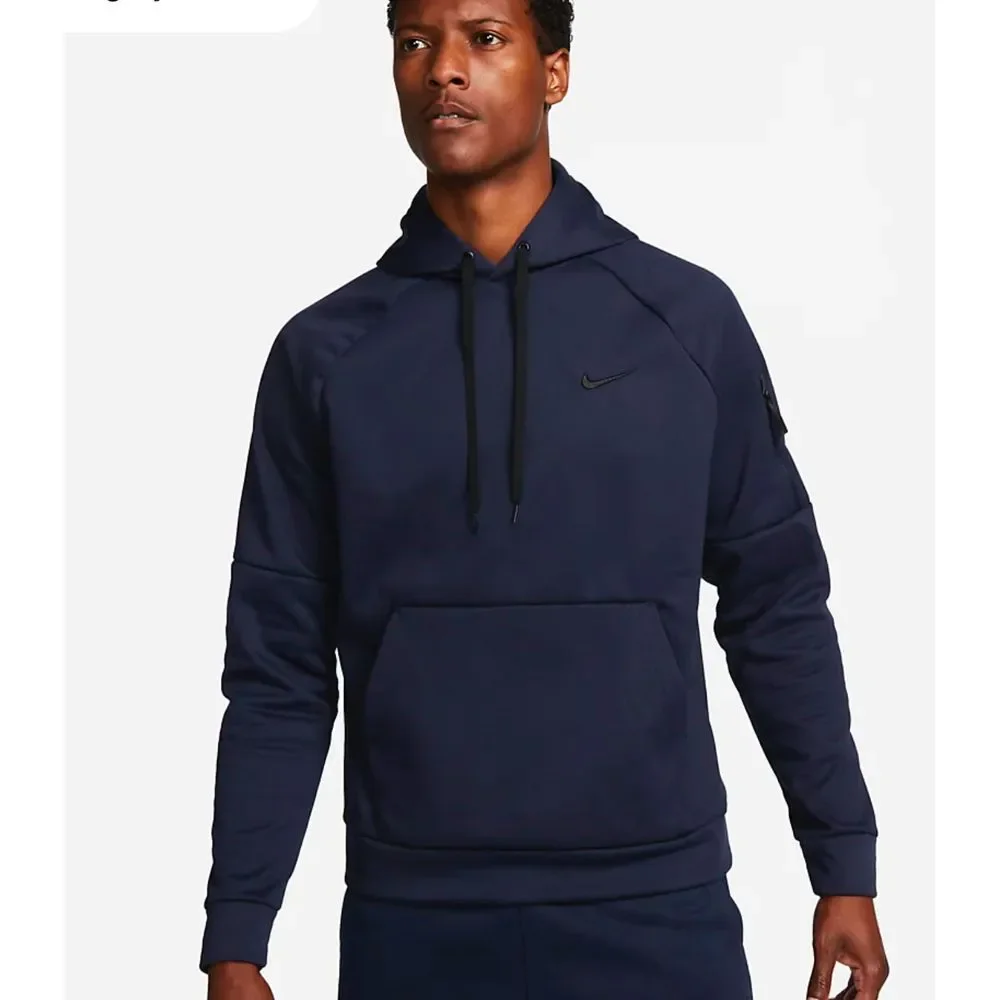 Nike Therma Men's‎ Therma-FIT Dri Fit Hooded Fitness Pullover size XL Dark Navy